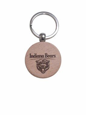Custom Engraved Chicago Bears Wooden Keychain